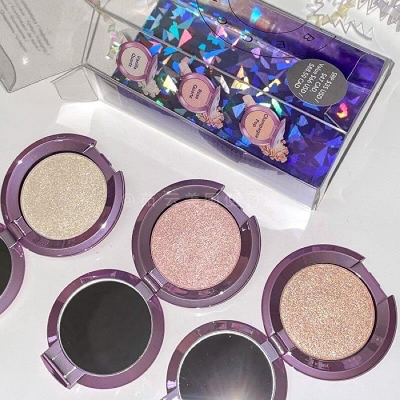 🌟Phấn bắt sáng Becca highlight màu Champagne Pop, Opal, Vannila Quartz, Rose Quartz 🌟
