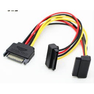 [Xả kho] Cáp chia nguồn SATA 1 ra 2 góc 90 độ -CAP 2