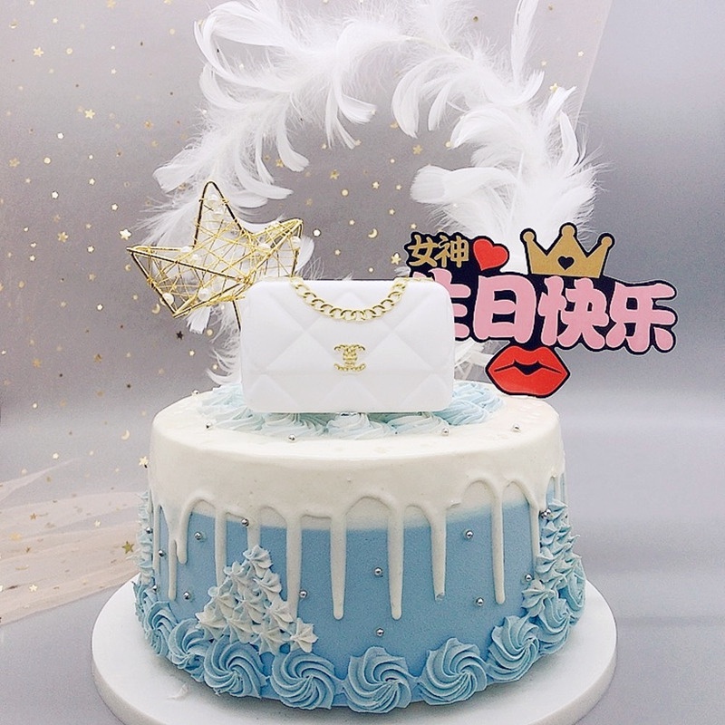 Topper Cắm Trang Trí Bánh Kem Sang Trọng Cho Tiệc Sinh Nhật