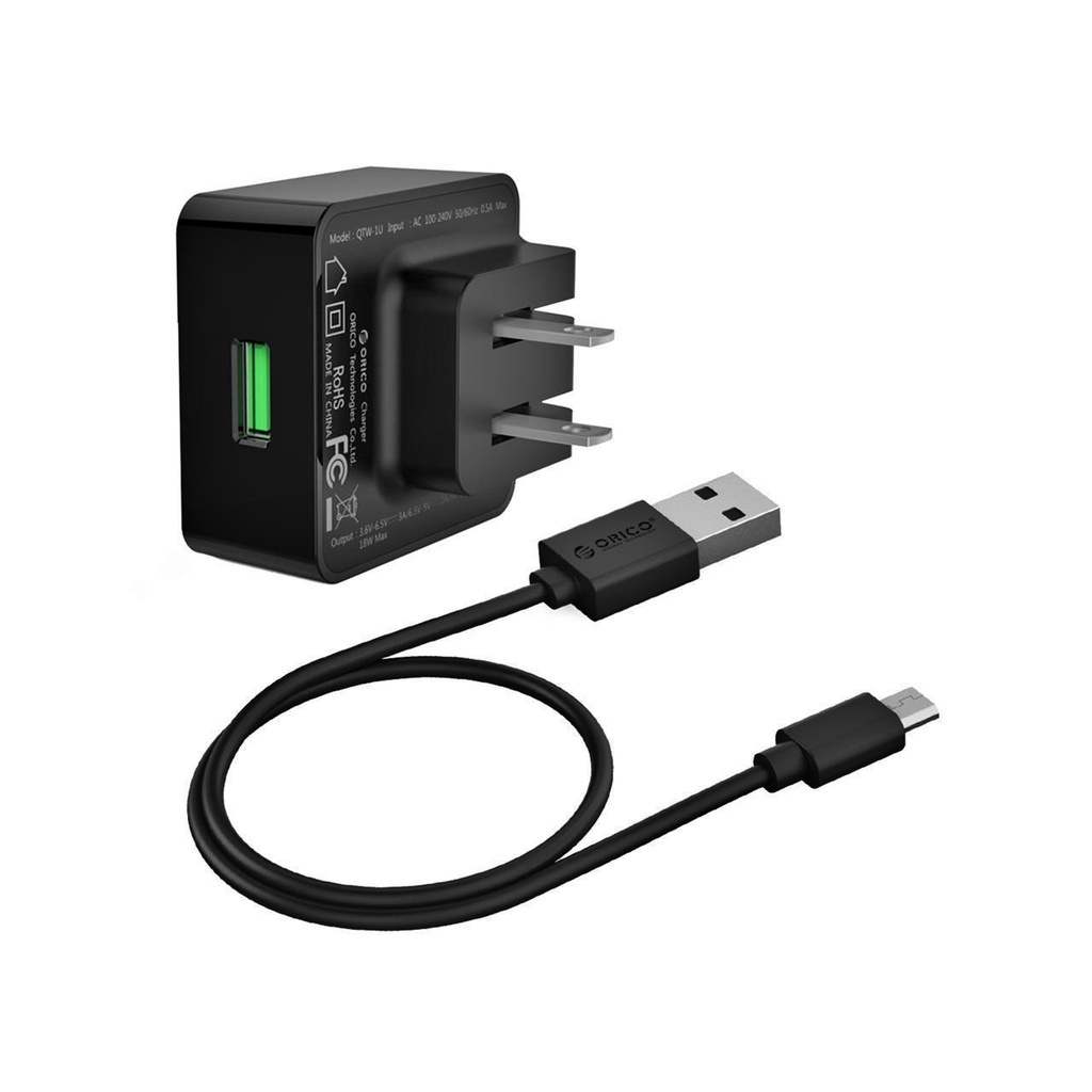 [ORICO] Sạc Nhanh Quick Charge 3.0 QTW-1U 18W QC 3.0