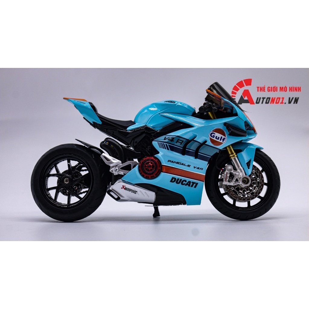 MÔ HÌNH XE ĐỘ DUCATI V4S GULF - V4S GULF NỒI KHÔ TỈ LỆ 1:12 AUTONO1 D223B D222B