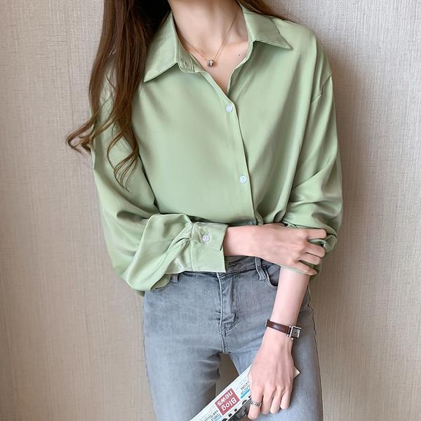 Áo Sơ Mi chiffon Dáng Rộng Phong Cách Hàn Quốc Cho Nữ áo sơ mi  JL-CX-14