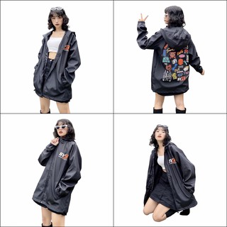 Áo khoác dù yayshop vải dù cao cấp 2 lớp form unisex in swe logo