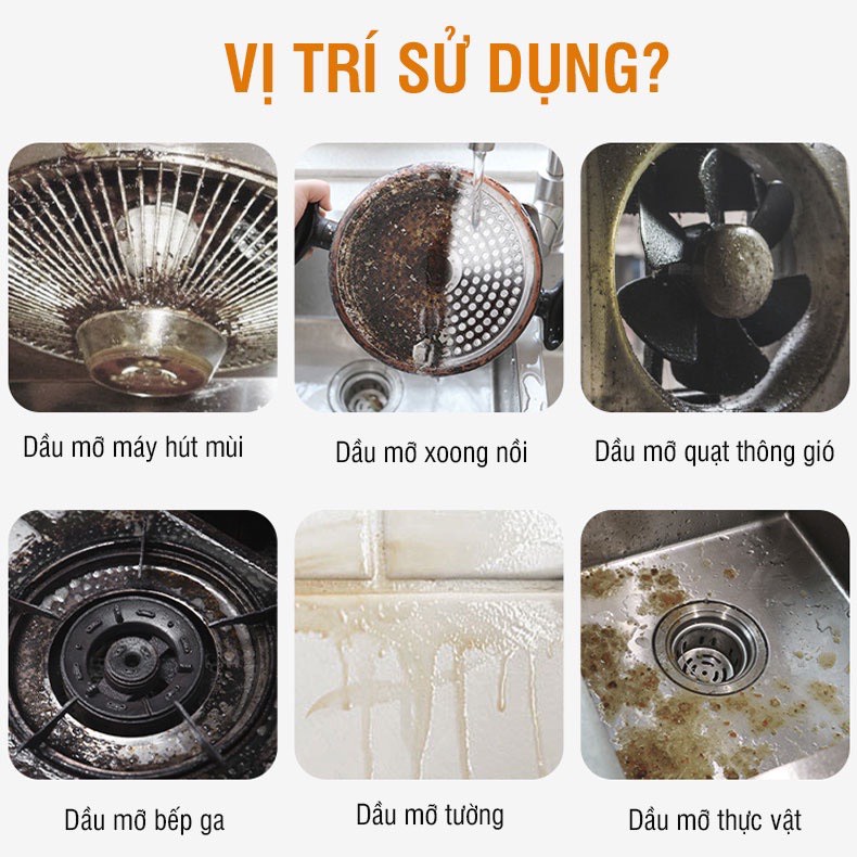 Combo 2 chai siêu tẩy dầu mỡ HGO tẩy sạch lưới lọc máy hút mùi, bếp ga, bếp từ, tường ốp hiệu quả 100%