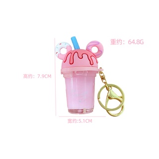 Móc khóa hình ly trà sữa dễ thương