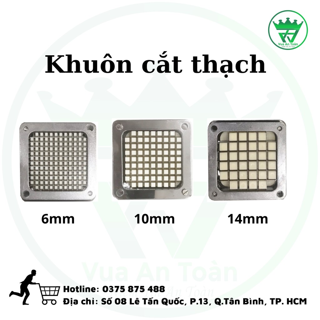 Khuôn Cắt Thạch Rau Củ Hạt Lựu Đa Công Dụng Đủ Kích Thước