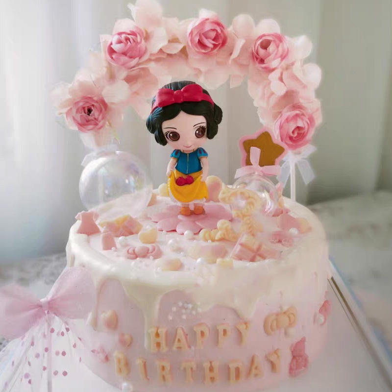 Mô Hình Công Chúa Jasmine Belle Alice Tinker Bell Cinderella Aurora Aurora Briar Rose Đồ Chơi Trang Trí Bánh Kem