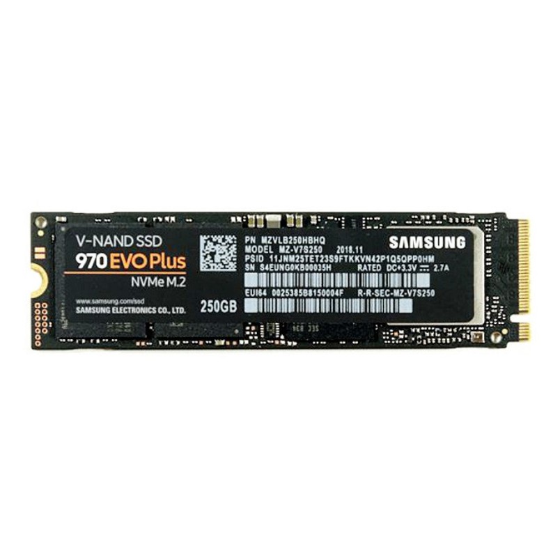 SSD M.2 PCIe NVMe Samsung 970 EVO Plus 250GB 500GB