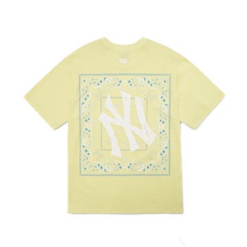 Áo thun cổ tròn ngắn tay MLB Paisley hot hit,áo phông mlb ny nam nữ