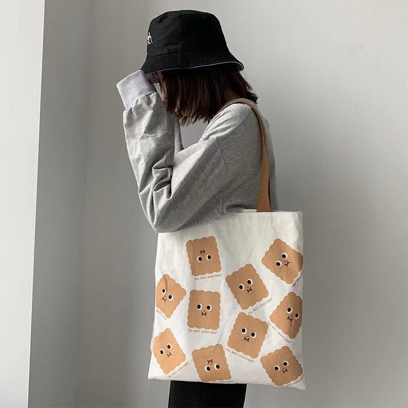 Túi vải Đeo Vai Sức Chứa Lớn Phong Cách Harajuku Nhật Bản Dễ Thương | BigBuy360 - bigbuy360.vn