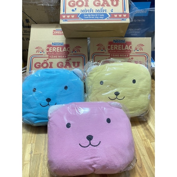 Gối nằm cho bé màu xanh / vàng/ Hồng