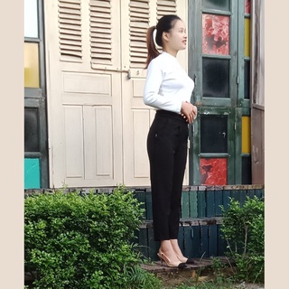 Quần bagy nữ cao cấp công sở đẹp chất vải dầy dặn co giãn ch o sự thoải mái khi mặc quần baggy