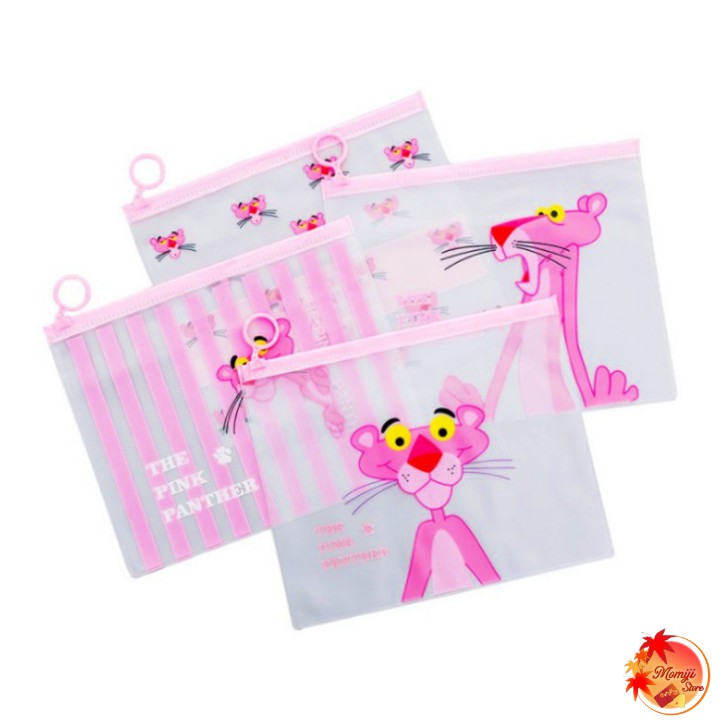 Túi Zip đựng bút A5 (Mẫu Báo hồng Pink Panther)