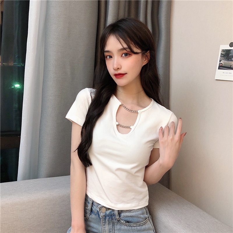 Áo Thun Tay Ngắn Dáng Rộng Phong Cách Hàn Quốc Cho Nữ