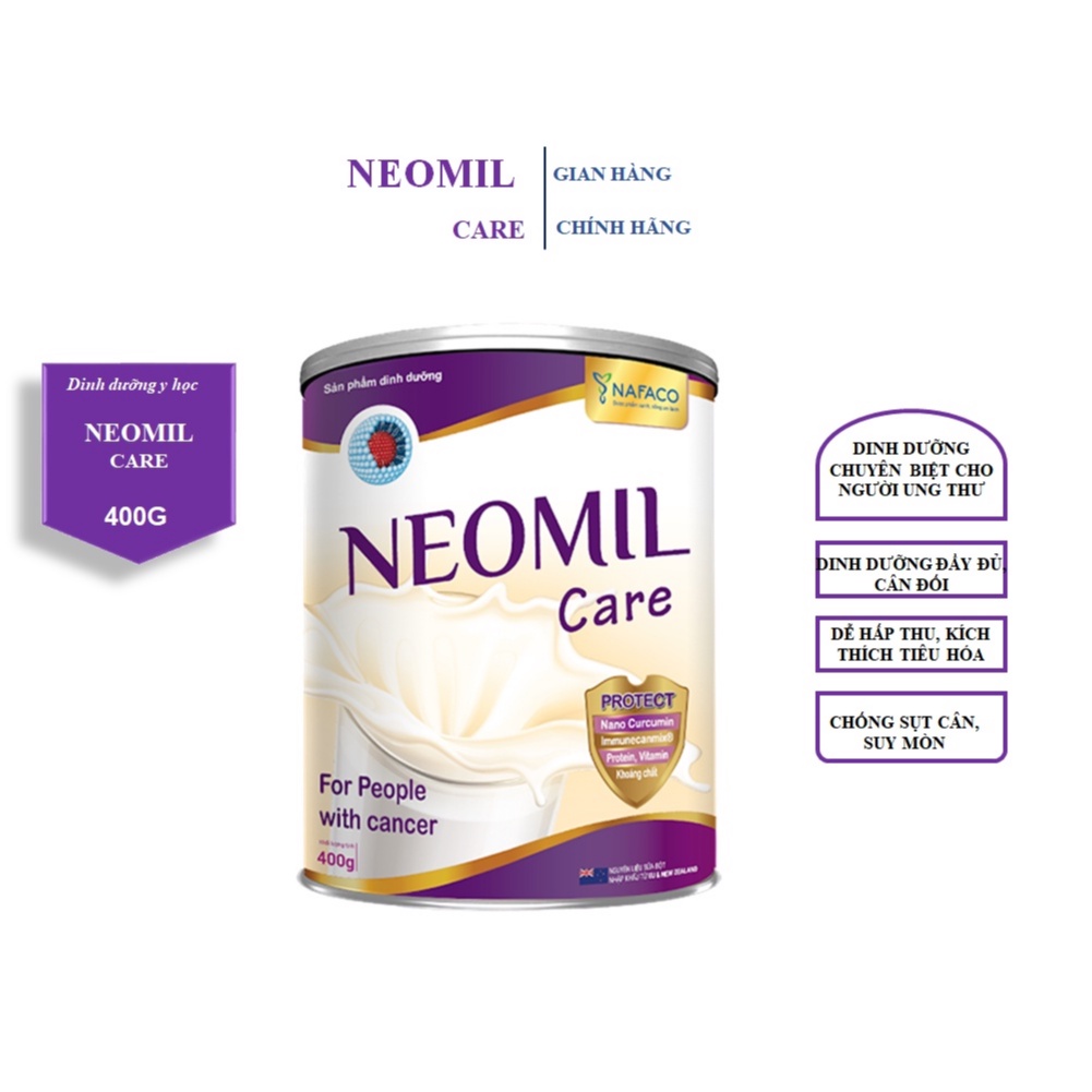 Sữa NEOMIL CARE 400g-900g (DINH DƯỠNG CHUYÊN BIỆT CHO NGƯỜI UNG THƯ)