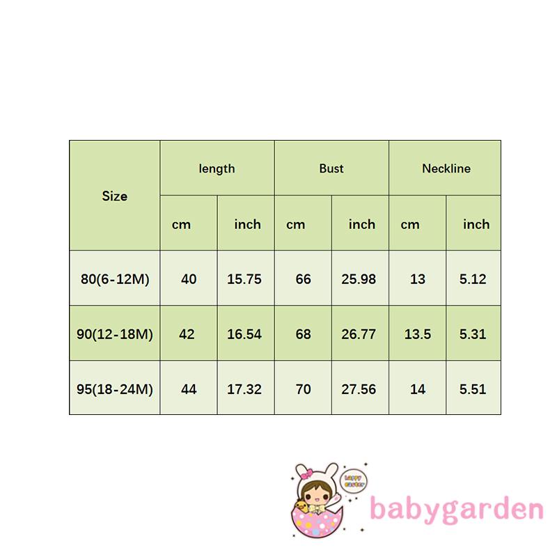 Babygarden-unisex Áo Liền Quần Cổ Tròn Tay Bay Ghép Nối Phong Cách Động Vật Hoạt Hình Mùa Hè