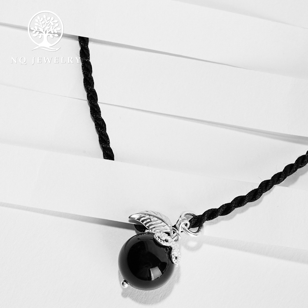 Dây chuyền hạt tròn chiếc lá - NQ Jewelry