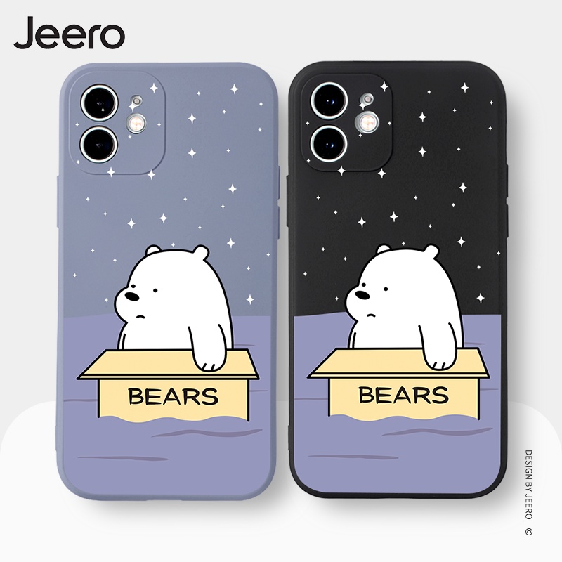 Ốp điện thoại JERRO ngộ nghĩnh hoạt hình độc lạ dễ thương đẹp mềm cho iPhone 13 12 11 Pro Max SE 2020 X XR XS ip 8 7 6 6S Plus kute HFC315