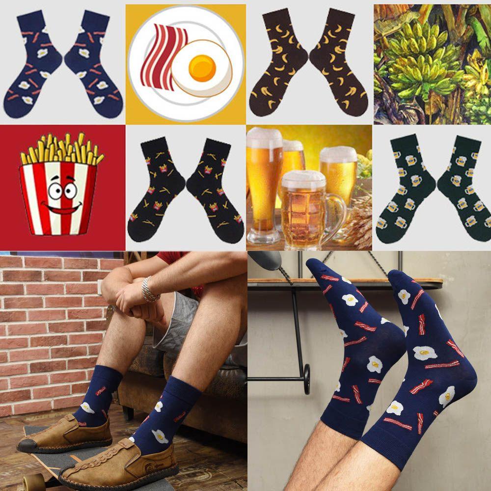 Vớ Cotton Unisex Họa Tiết Trái Cây Mới Lạ