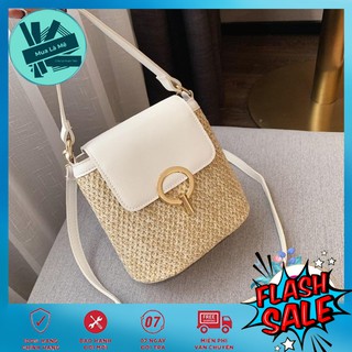 TÚI ĐEO CHÉO NỮ ĐAN KHÓA TRÒN 🌻HOT TREND🌻 TÚI XÁCH NỮ THỜI TRANG PHONG CÁCH HÀN QUỐC 🌻 FREESHIP