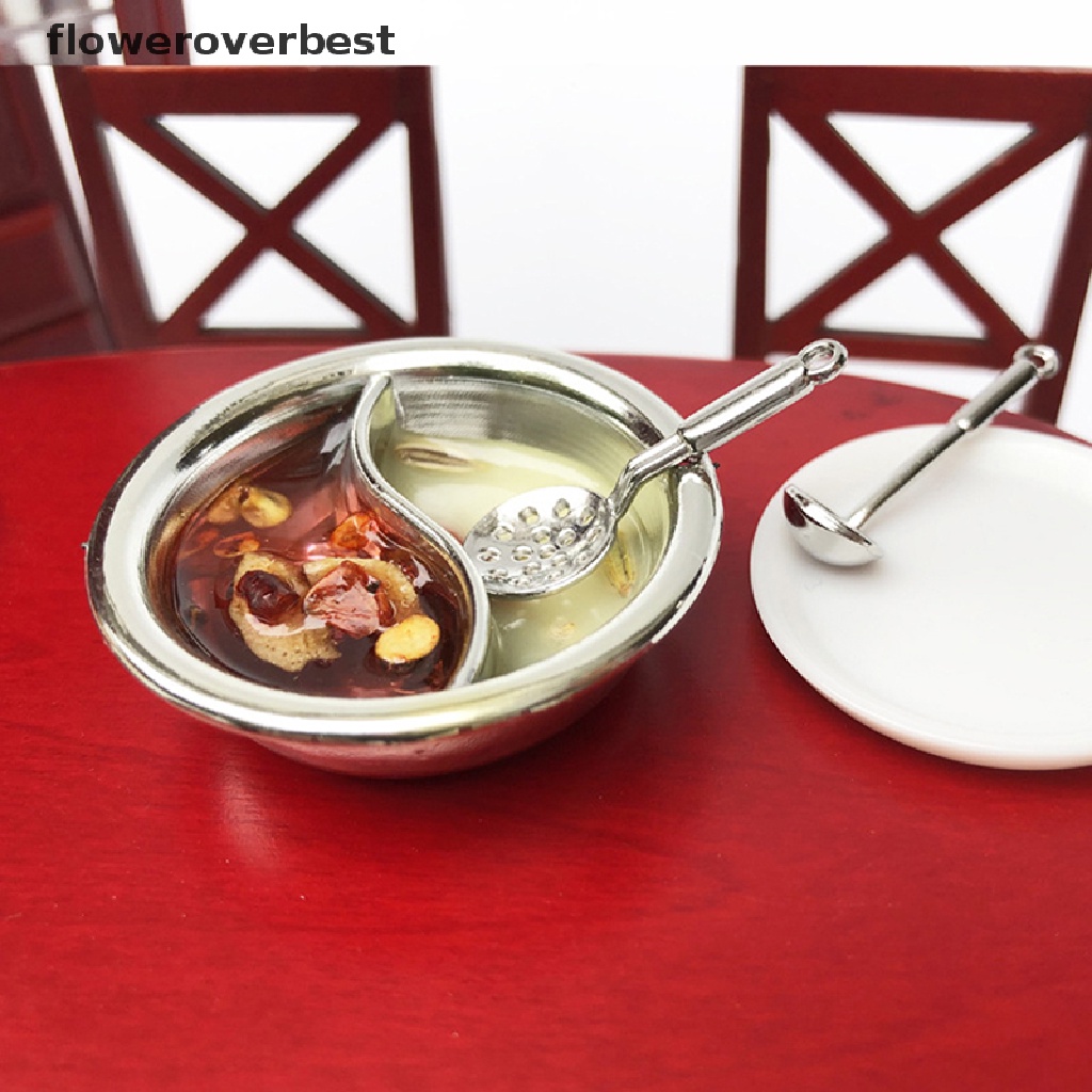 Phụ kiện trang trí nội thất nhà búp bê mô hình mô phỏng lẩu mini.