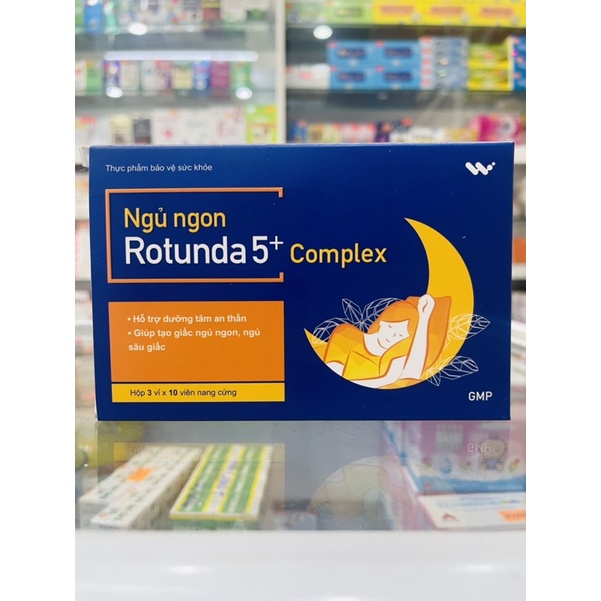 Rotunda 5+ Complex - Hỗ trợ dưỡng tâm, an thần; Giúp tạo giấc ngủ ngon, ngủ sâu giấc - 30 viên
