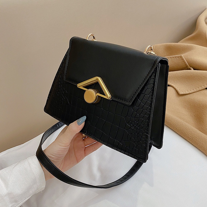 Túi đeo vai hình vuông cỡ nhỏ thiết kế đơn giản thời trang sành điệu cho nữ