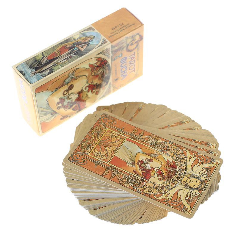 Combo Bài Tarot Mucha H15 Card Deck Cao Cấp và Túi Nhung Đựng Tarot