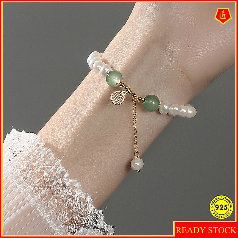 Vòng tay đá mã não phong cách Hetian thời trang