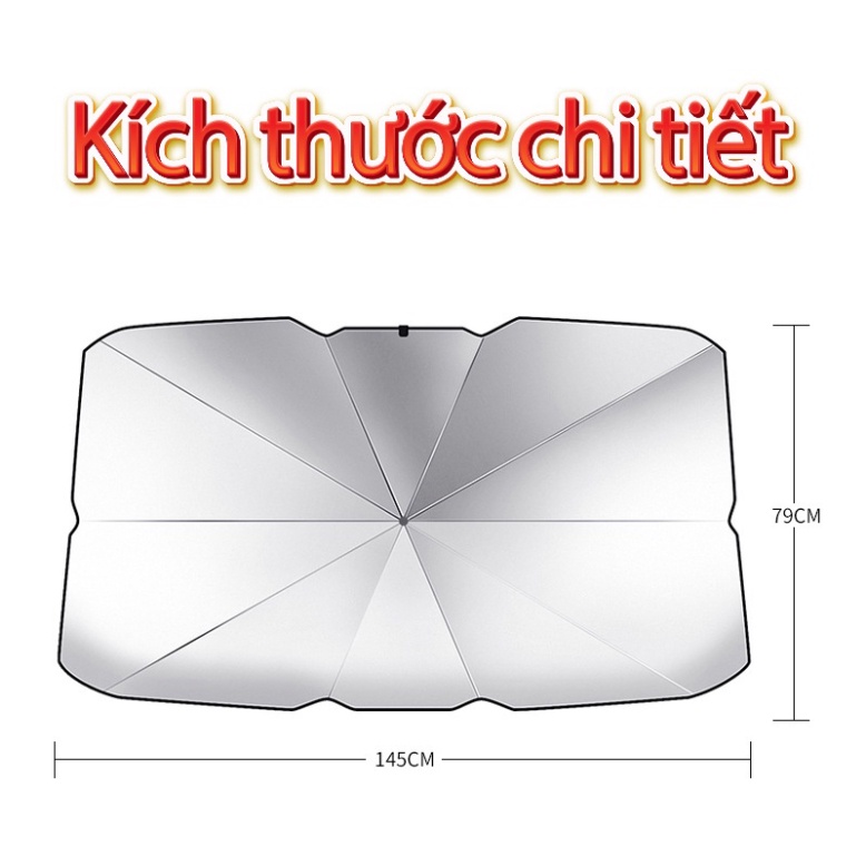 Ô Dù ngăn ngừa nắng Kính xe con Cao Cấp, Cách Nhiệt & Giúp bảo vệ nội thất trong Trong Xe