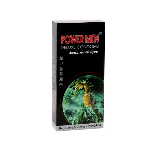 Bao Cao Su POWER MEN Gân Gai Kéo Dài Thời Gian - hộp 12 bao - Chính hãng