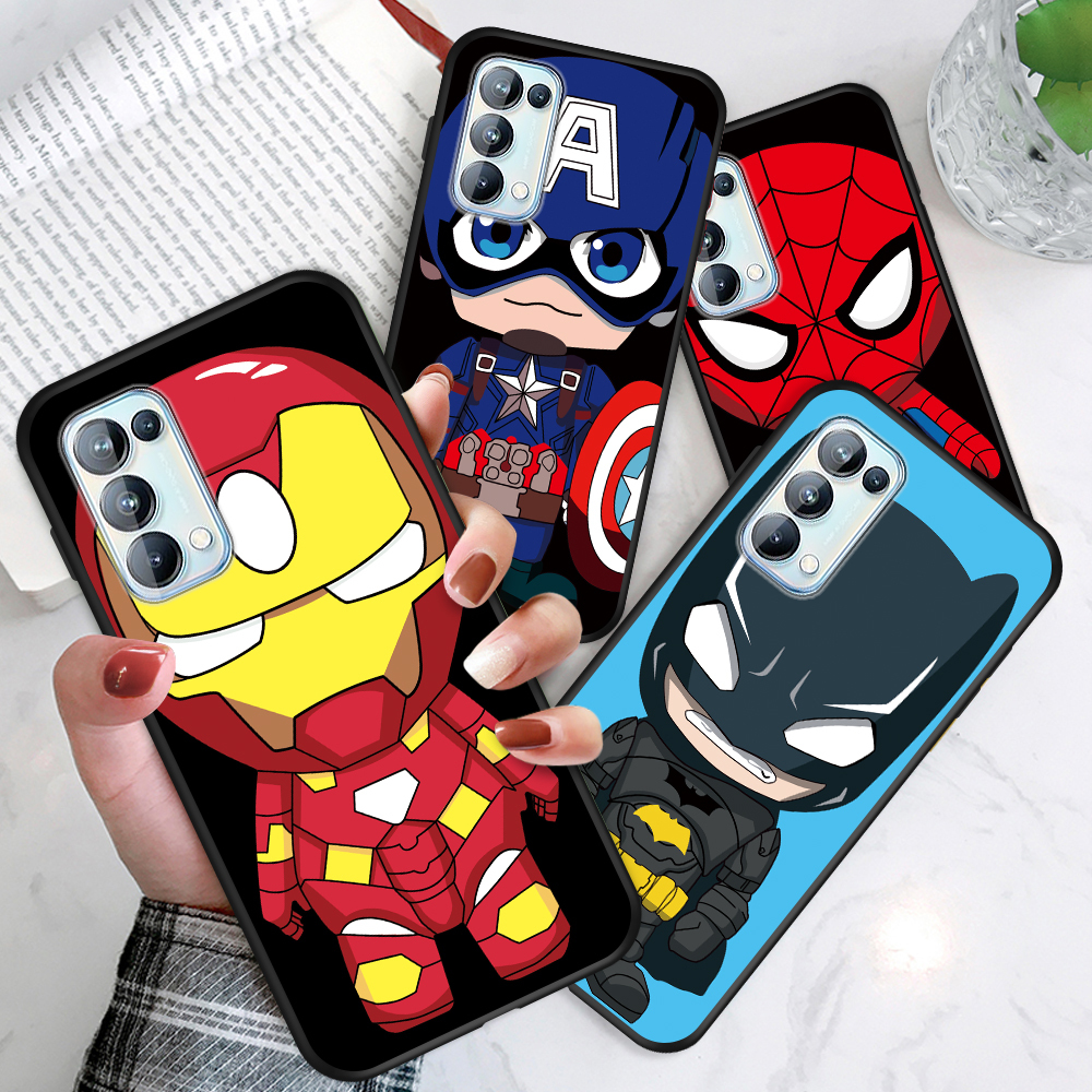 Ôp Điện Thoại Silicon Dẻo In Hình marvel avenger Hoạt Hình Cho oppo reno5 4g / 5g reno5 pro 5g Ốp