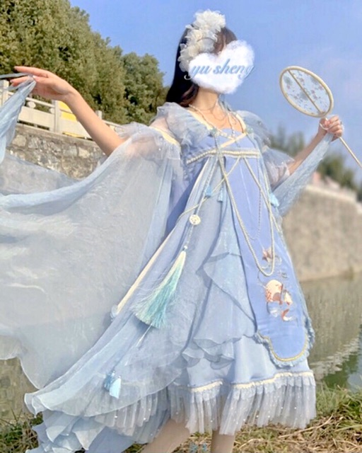 Đầm OP LOLITA Blue dream chính hãng