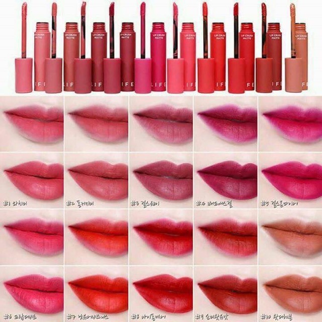 SON KEM LÌ IT'S SKIN LIFE COLOR LIP CRUSH MATTE