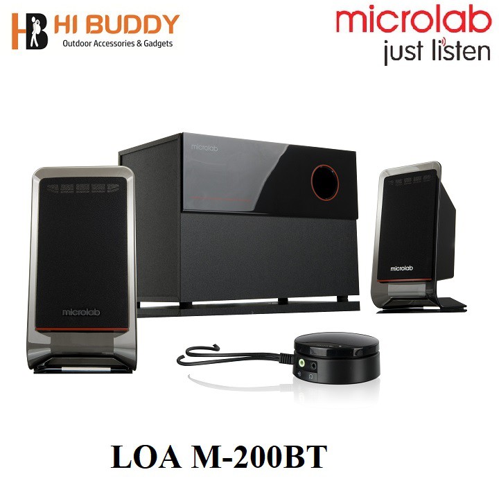 { BLUETOOTH } Loa Vi Tính MICROLAB M-200BT/2.1 Sản Phẩm Mới - HIBUDDY