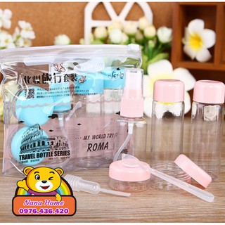 Bộ chiết mỹ phẩm 7 món / Set 7 lọ chia mỹ phẩm