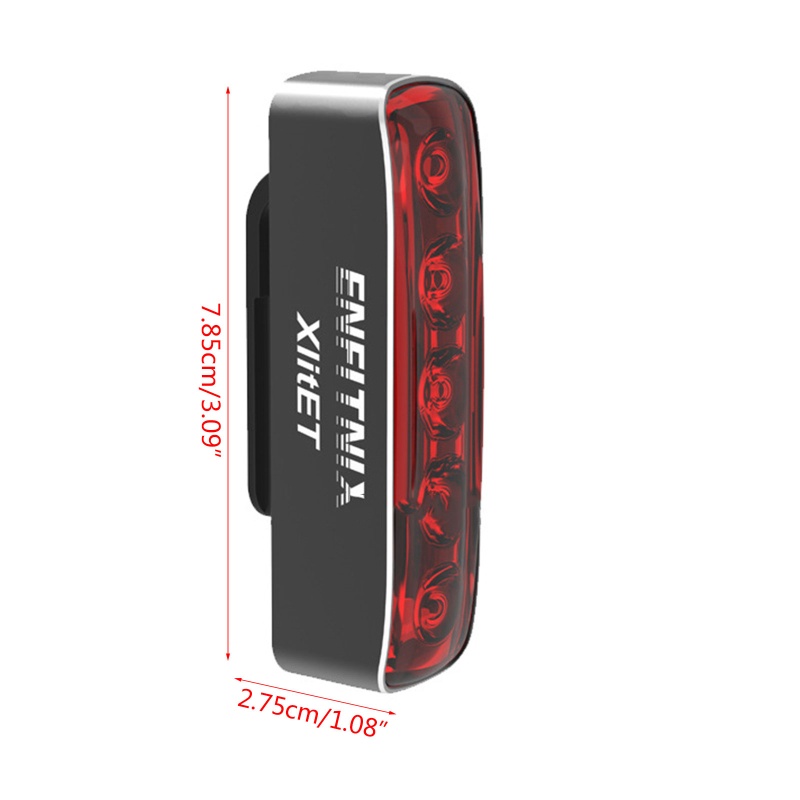 Đèn LED Đuôi Xe Đạp Thông Minh Cảm Biến Dừng Chống Nước Sạc Lại Được