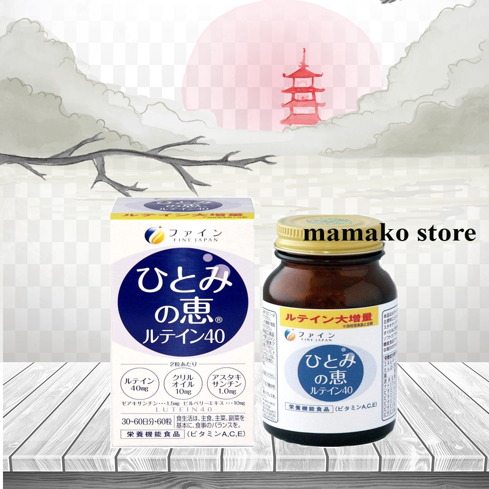 Date 07/2025  Dưỡng mắt hàng nhật Fine Hitomi 40 giúp bổ sung vitamin date 2024 #hitomi #lutein