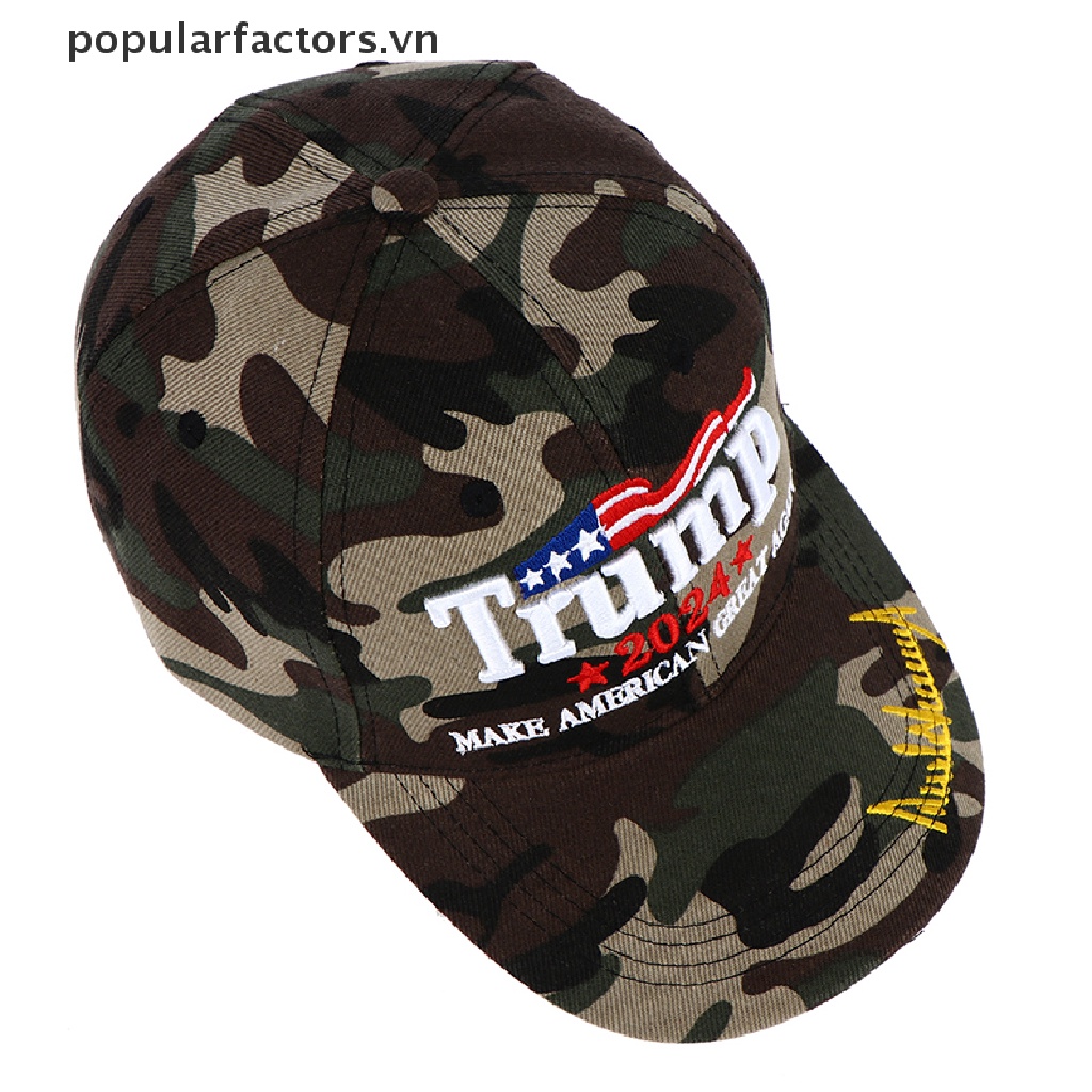 Nón Đội Họa Tiết Rằn Ri Mỹ KAG Make America Great Again Trump 2024