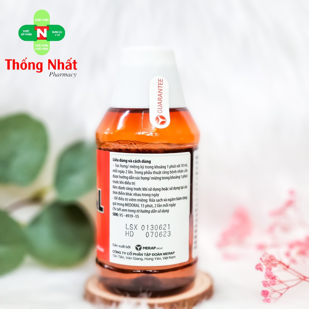 [CHÍNH HÃNG] - NƯỚC SÚC MIỆNG HỌNG MEDORAL 125ml