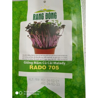 Hạt giống Mầm củ cải tím Malady 10gr