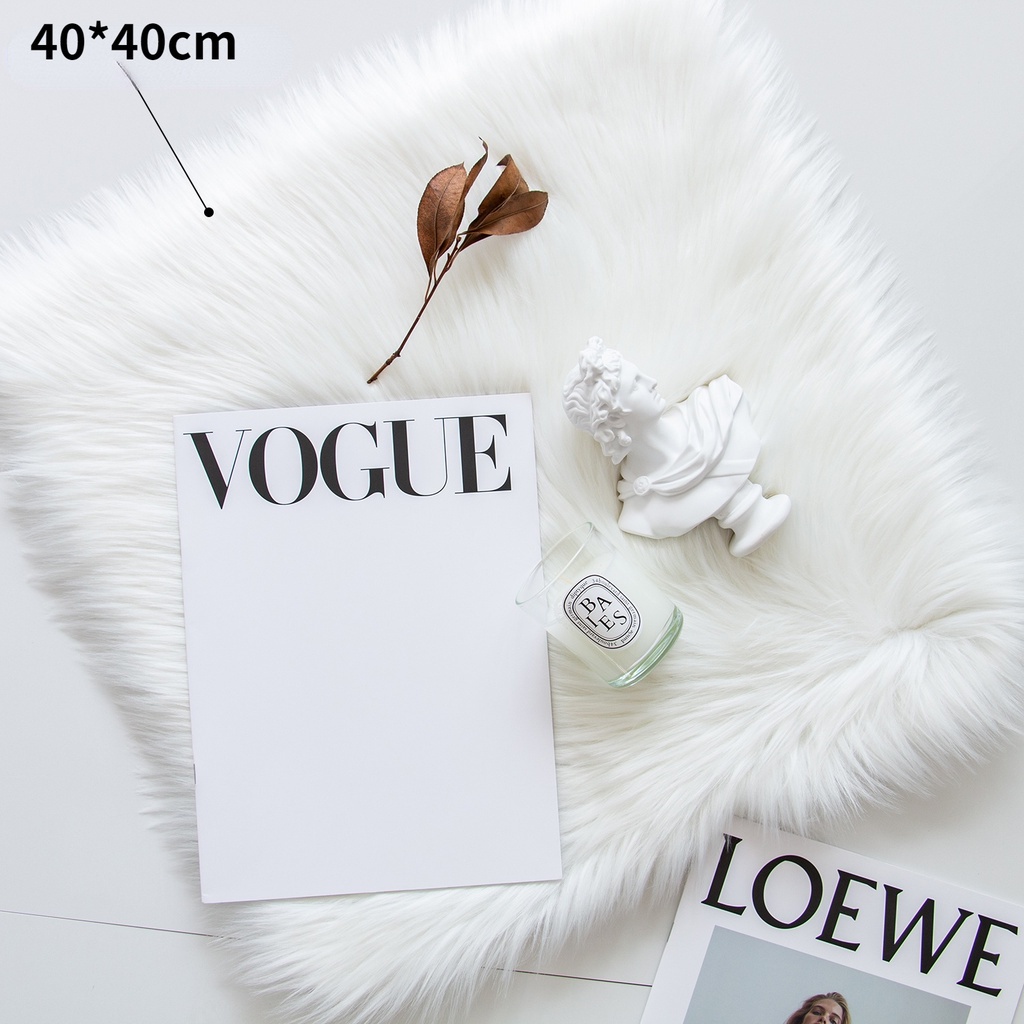 Thảm lông chụp ảnh nhiều màu trang trí spa