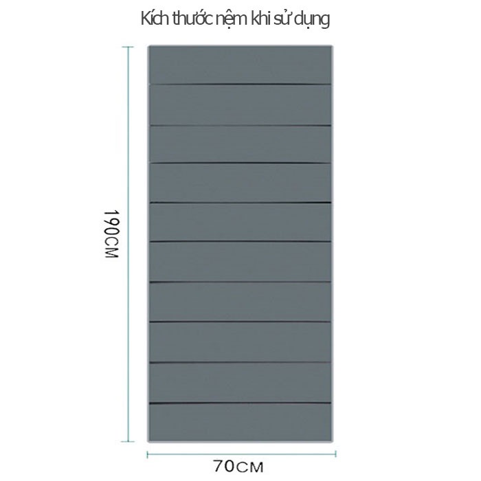 Nệm gấp ngủ trưa văn phòng, đệm ngủ trưa văn phòng gấp gọn - nệm ngủ 1 người văn phòng gấp gọn