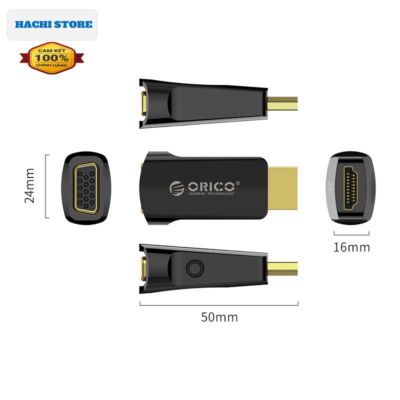 Đầu chuyển đổi HDMI sang VGA Orico XD-HLFV - Hàng Chính Hãng