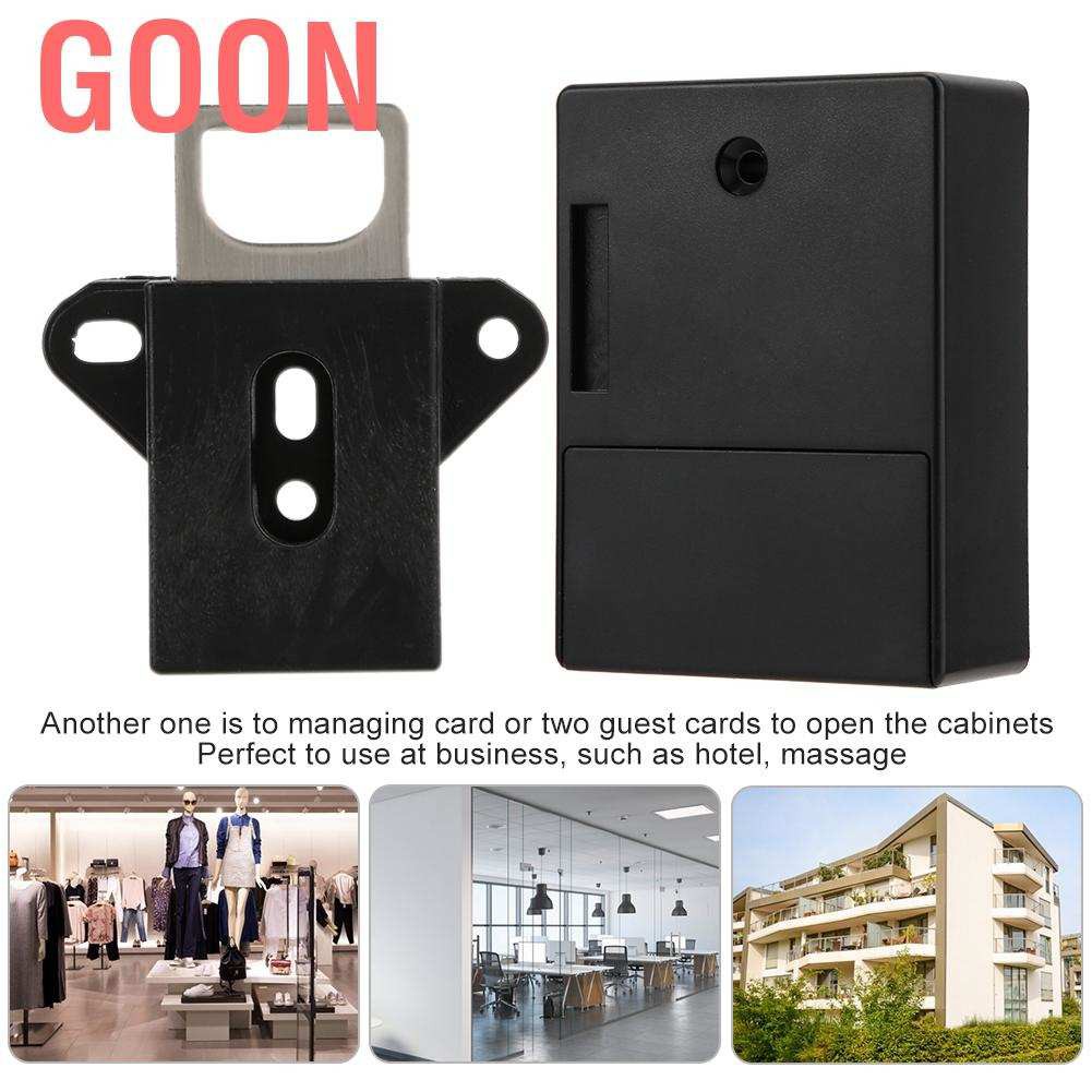 Goon Ổ Khóa Kỹ Thuật Số Rfid Diy Không Cần Khoan Lỗ Sử Dụng Pin (pin)