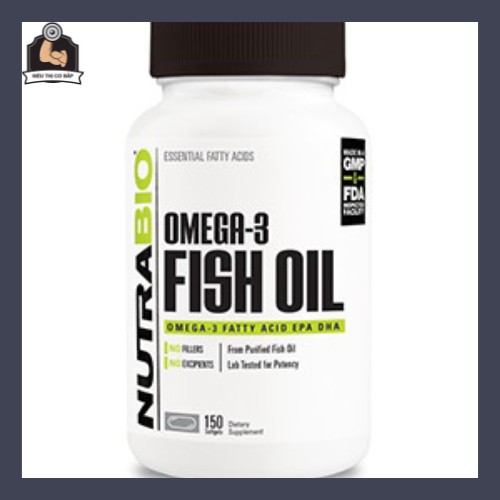 [SẢN PHẢM CHÍNH HÃNG 100%] Nutra Bio Fish Oil (500 softgels) THỰC PHẨM CHỨC NĂNG HỔ TRỢ GYMMER TẬP GYM
