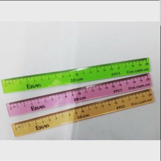 Thước kẻ nhựa màu 20cm eras