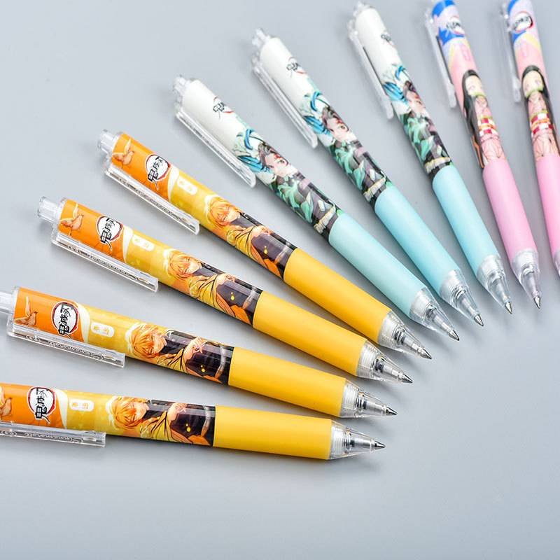 Bút Mực Gel Ngòi 0.5mm Kiểu Dáng Hoạt Hình Nhật Bản Dễ Thương Cute Anime Demon Slayer Kimetsu No Yaiba Kamado Tanjirou Nezuko Ballpoint pen Novelty Cartoon Cute Pens Signature Pen School Supplies Kids gifts