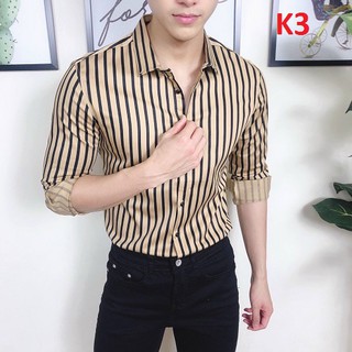 ÁO SƠ MI NAM SỌC DỌC BẢNG NHỎ