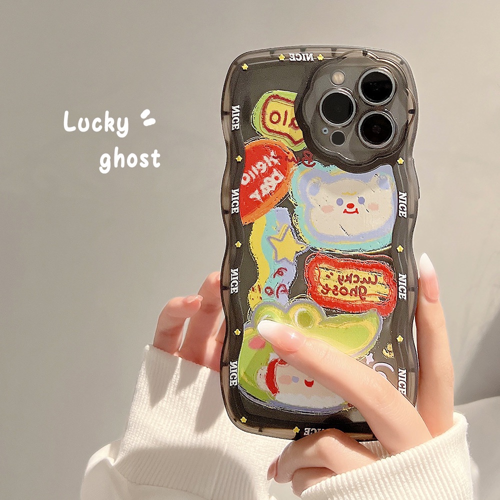 Ốp điện thoại động vật hoạt hình xinh xắn thích hợp cho iPhone 7 8 PLUS X XR XS 11 12 13 14 PRO MAX SE 2020